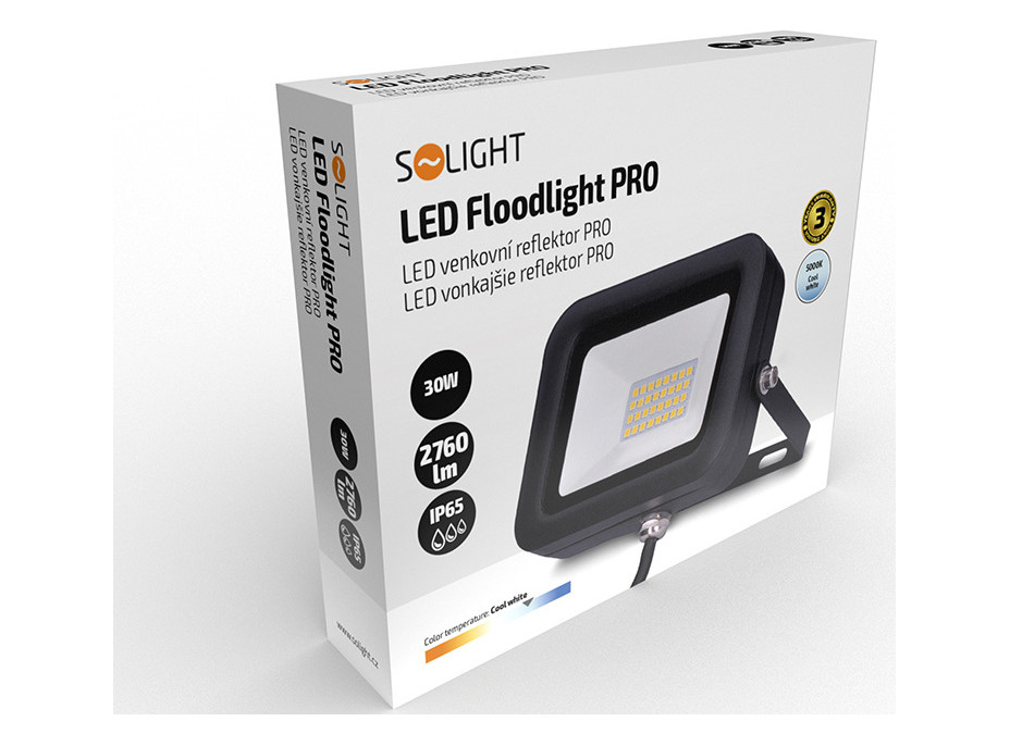 LED reflektor PRO, 30W, 2760lm, 5000K, IP65