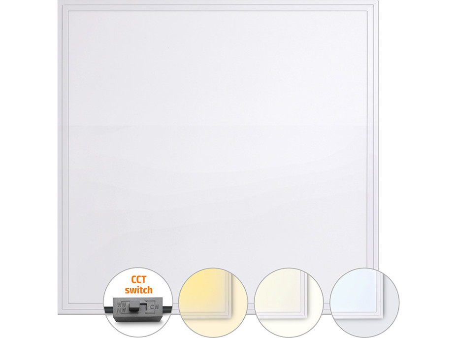 LED svetelný panel Backlit 3CCT, 48W, 6240lm, 3000-6000K, Lifud, 60x60cm, 3 roky záruka, biela farba