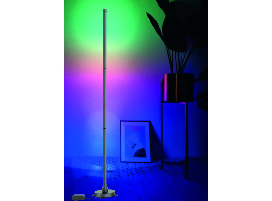 LED smart stojacia lampa Rainbow, wifi, RGB, CCT, 140cm