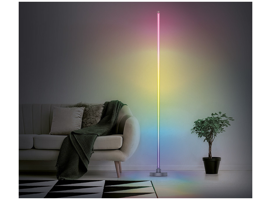 LED smart stojacia lampa Rainbow, wifi, RGB, CCT, 140cm