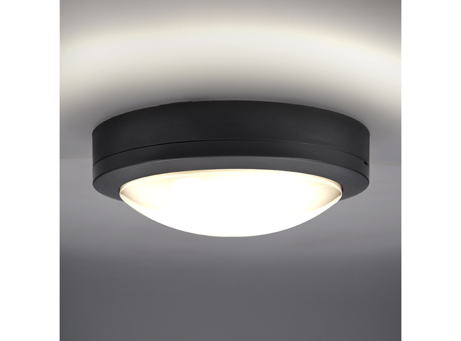 LED vonkajšie osvetlenie Siena, šedé, 13W, 910lm, 4000K, IP54, 17cm