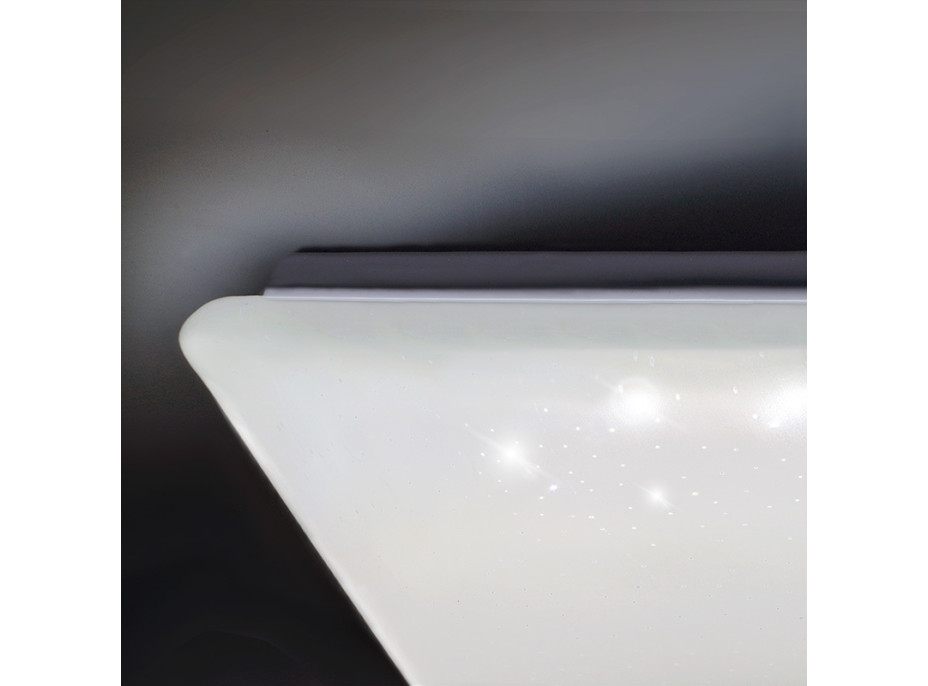 LED stropné svetlo Star, štvorcové, 24W, 1440lm, diaľkové ovládanie, 37cm