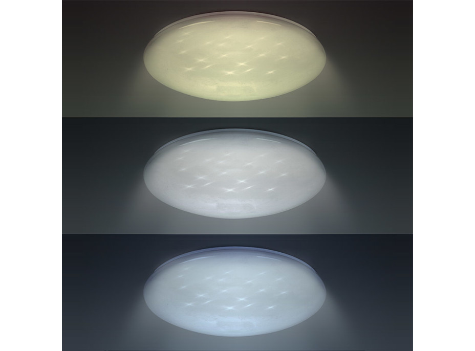 LED stropné svetlo Star, okrúhle, 24W, 2400lm, diaľkové ovládanie, 37cm
