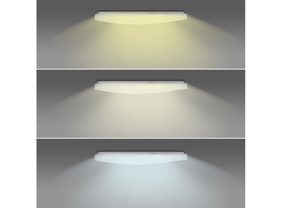 LED SMART WIFI stropné svetlo, 28W, 1960lm, 3000-6000K, štvorcové, 38cm