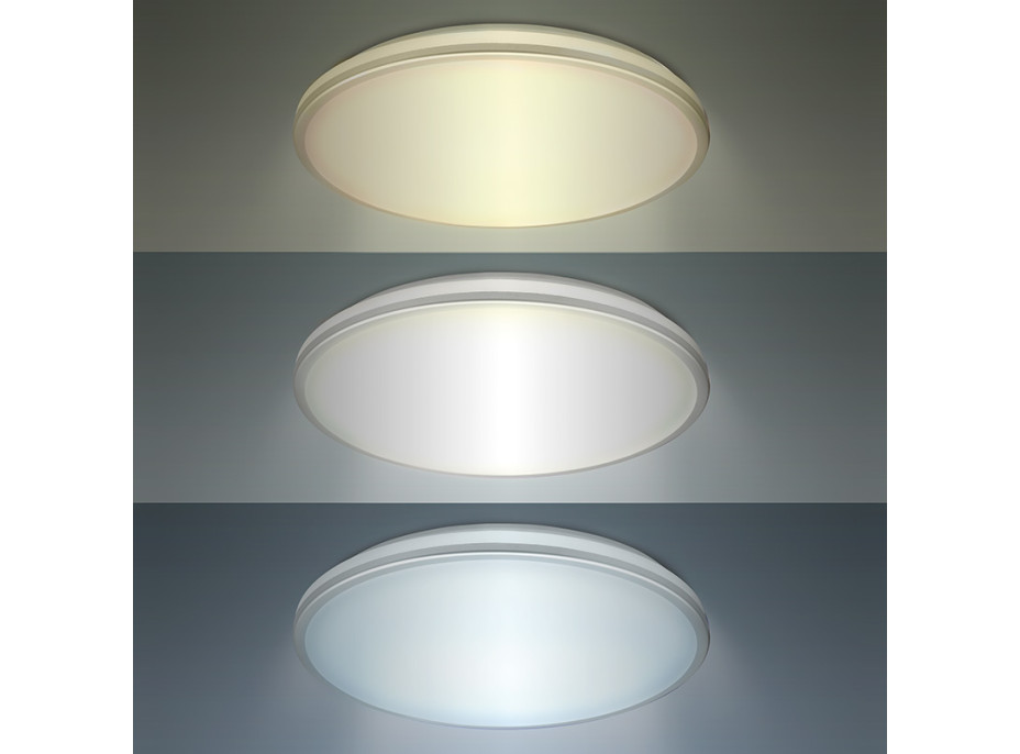 LED osvetlenie s ochranou proti vlhkosti, IP54, 24W, 2150lm, 3CCT, 38cm