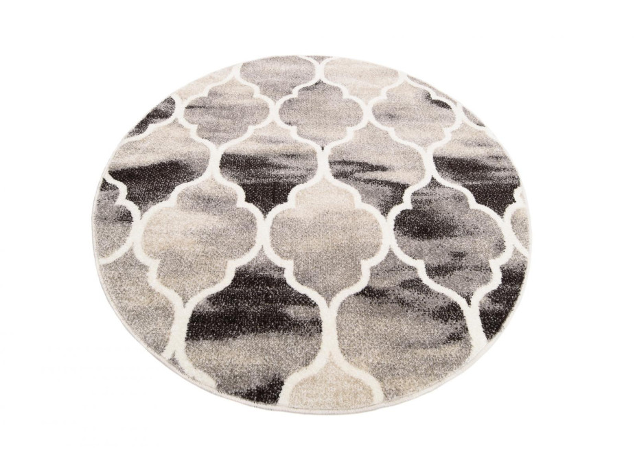 Kulatý koberec FIESTA Maroko - šedý
