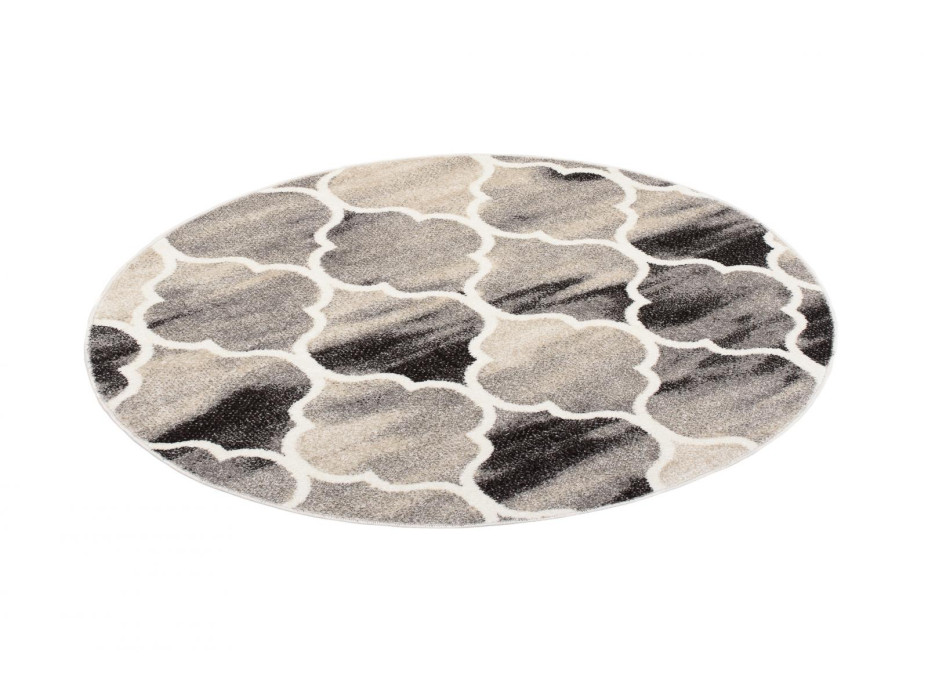 Kulatý koberec FIESTA Maroko - šedý