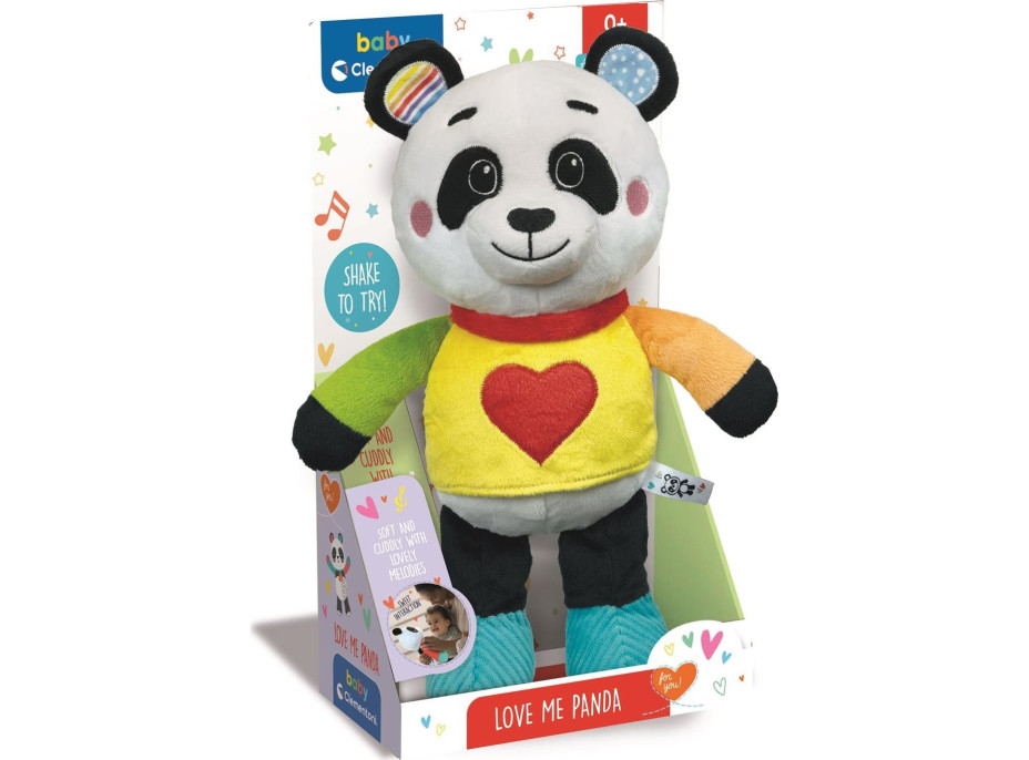 CLEMENTONI BABY Plyšová Milujúca panda