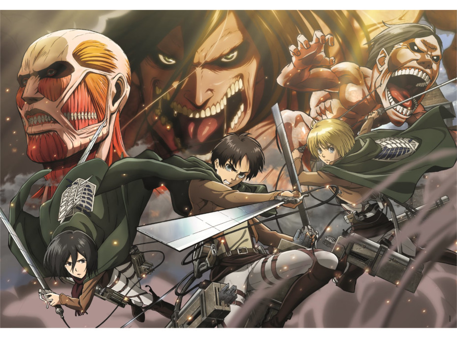 CLEMENTONI Puzzle Anime Collection: Útok titánov (Attack on Titans) 500 dielikov