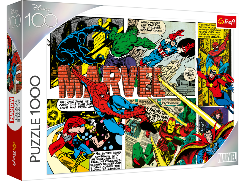TREFL Puzzle Disney 100 rokov: Neporaziteľní Avengers 1000 dielikov