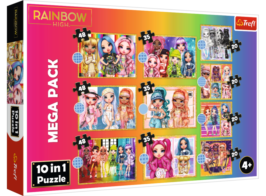 TREFL Puzzle Rainbow High MEGA PACK 10v1