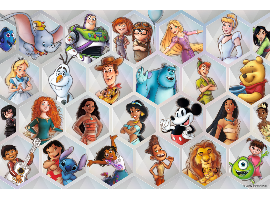 TREFL Puzzle Disney 100 rokov: Disneyho kúzlo 300 dielikov
