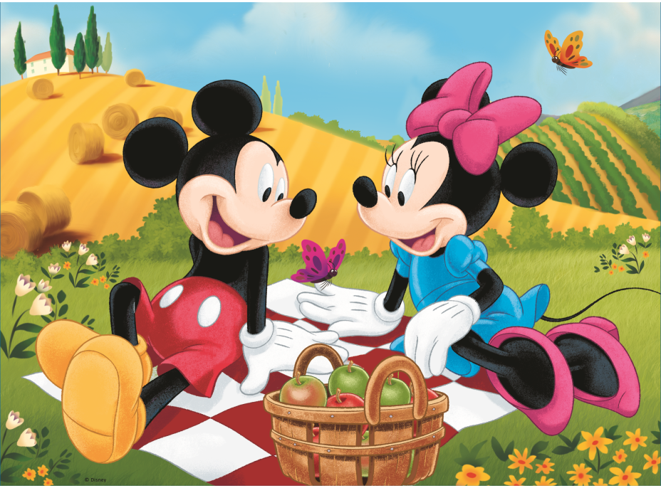 TREFL Sada 3v1 Mickey a priatelia (2x puzzle + pexeso)