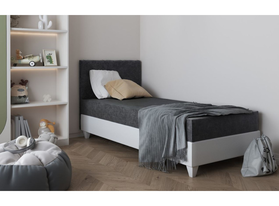 Čalúnená posteľ LAGOS I - 200x90 cm - grafitová