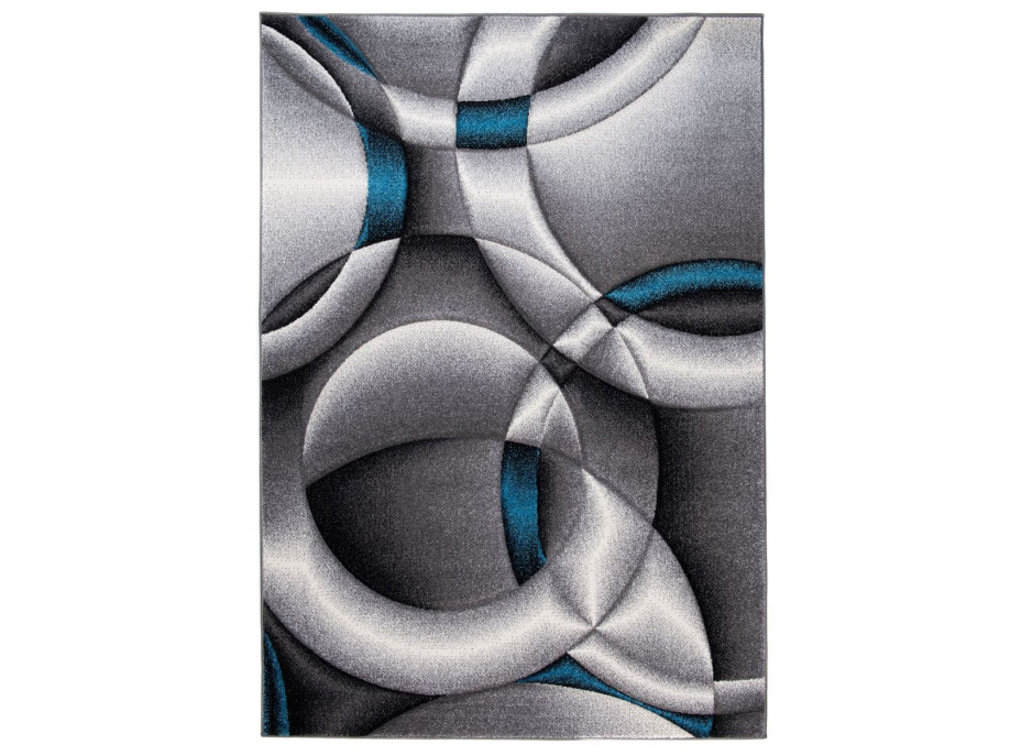Moderné kusový koberec MATRA šedo-modrý J386C
