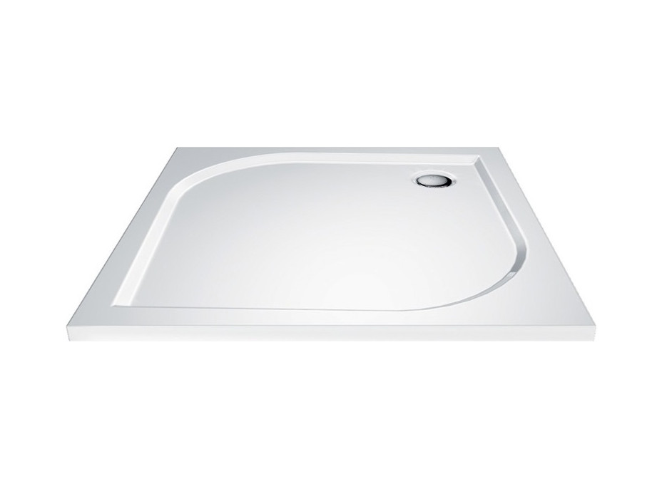 Štvorcová sprchová vanička - liaty mramor