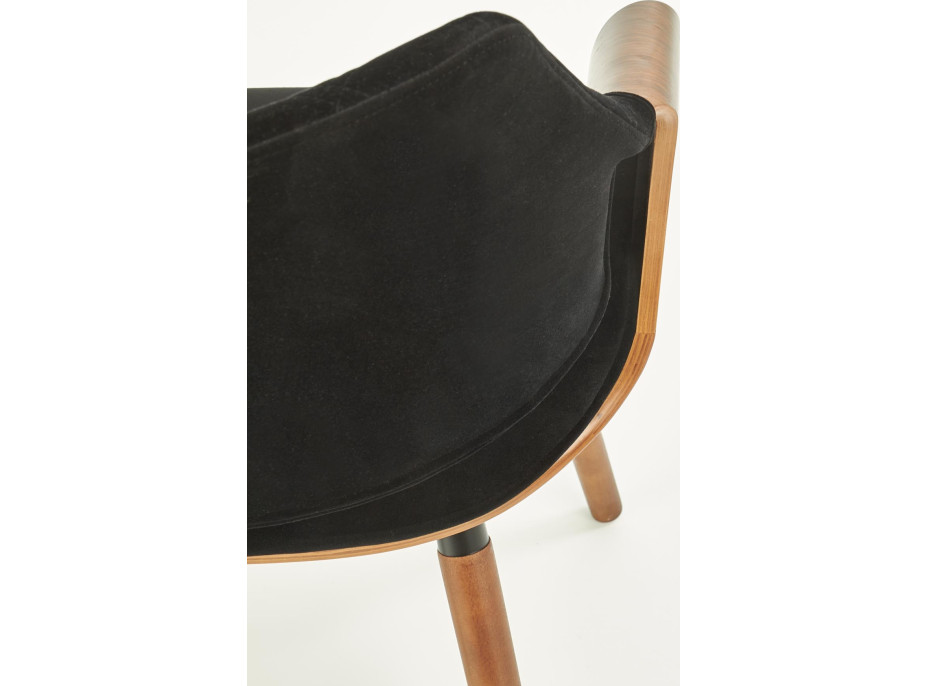 Jedálenská stolička KIA - čierna/orech