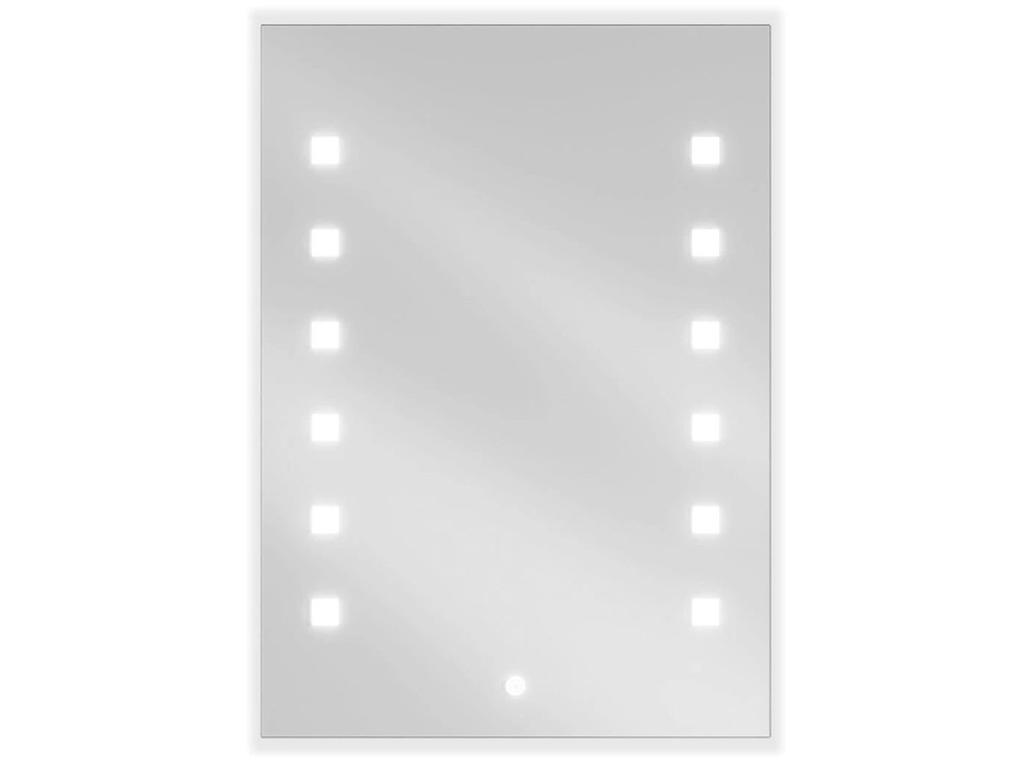 Obdĺžnikové zrkadlo MEXEN NER 50x70 cm - s LED podsvietením a vyhrievaním, 9809-050-070-611-00