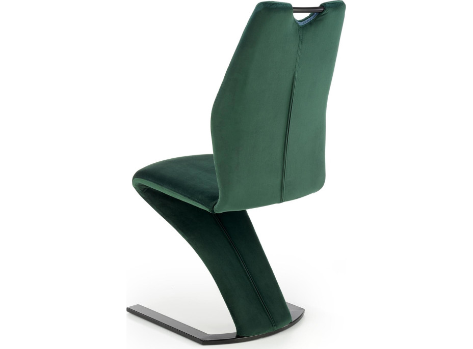 Dizajnová stolička NOLA - tmavo zelená