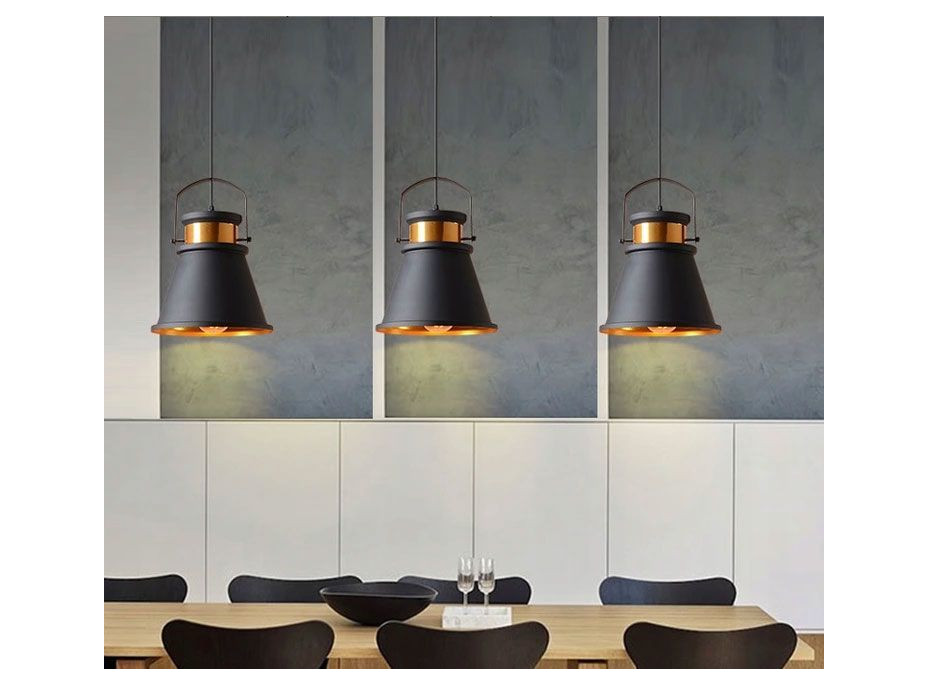 Stropné svietidlo ASTI set C, C, C - čierne - obdĺžniková základňa