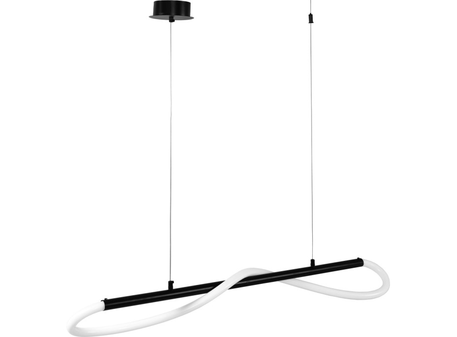 Stropné LED svietidlo CURVE - 60W - čierne