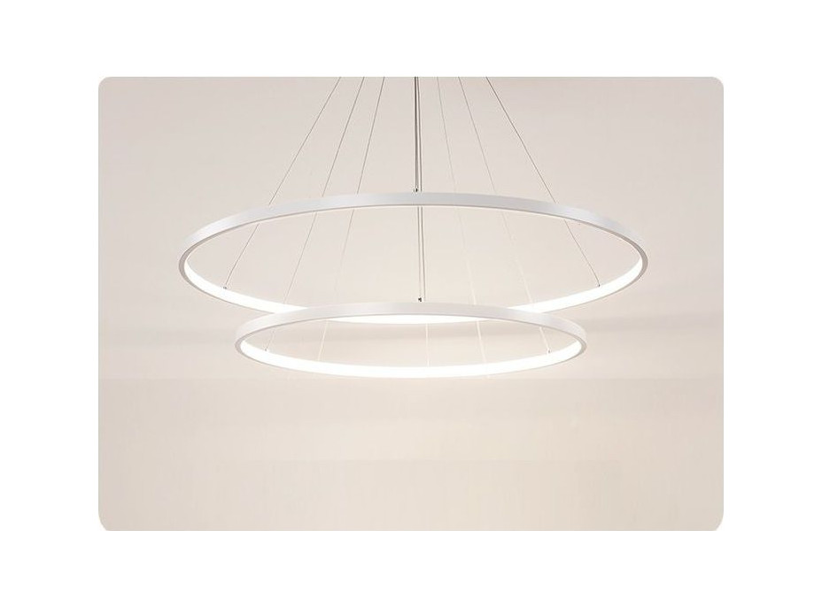 Stropné LED svietidlo VEGAS - 38W - kruhy 20 +40 cm + ovládač