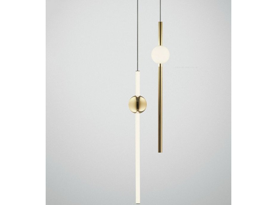 Stropné LED svietidlo BAR zvislé - 12W - zlaté