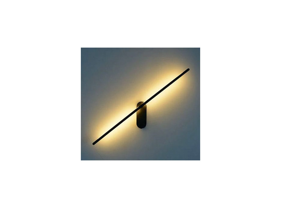 Nástenné LED svietidlo ROD centier - 92 cm - 12W - čierne