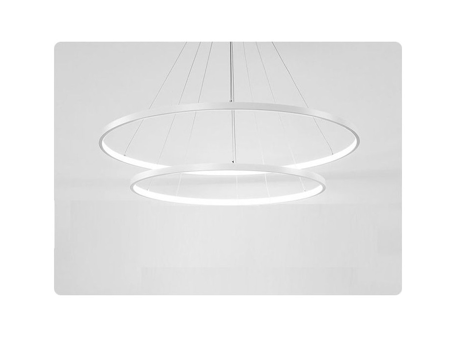 Stropné LED svietidlo VEGAS - 38W - kruhy 20 +40 cm + ovládač