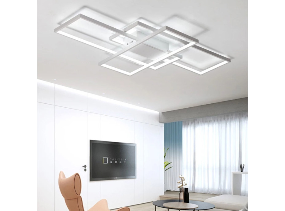 Stropné LED svietidlo LABYRINTH 100W - biele + ovládač