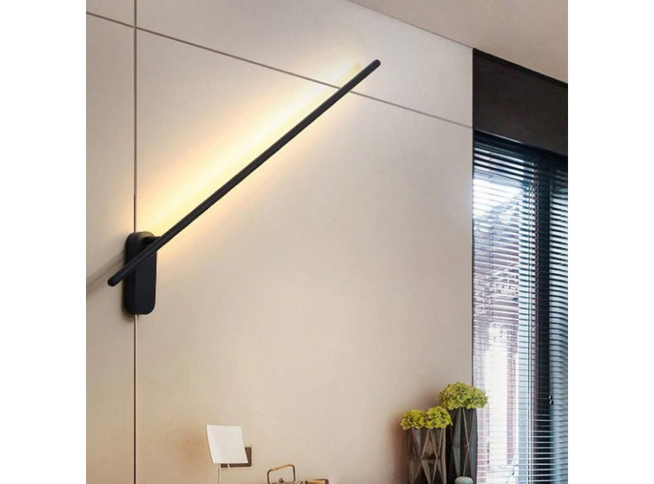 Nástenné LED svietidlo ROD side - 92 cm - 12W - čierne