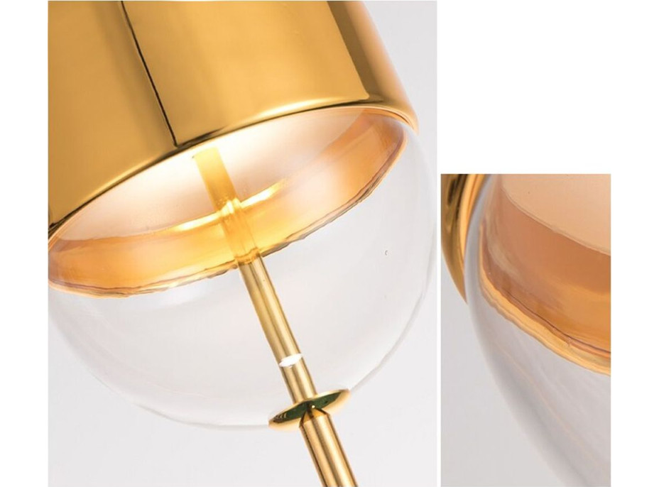 Stropné LED svietidlo VASE - 5W - zlaté