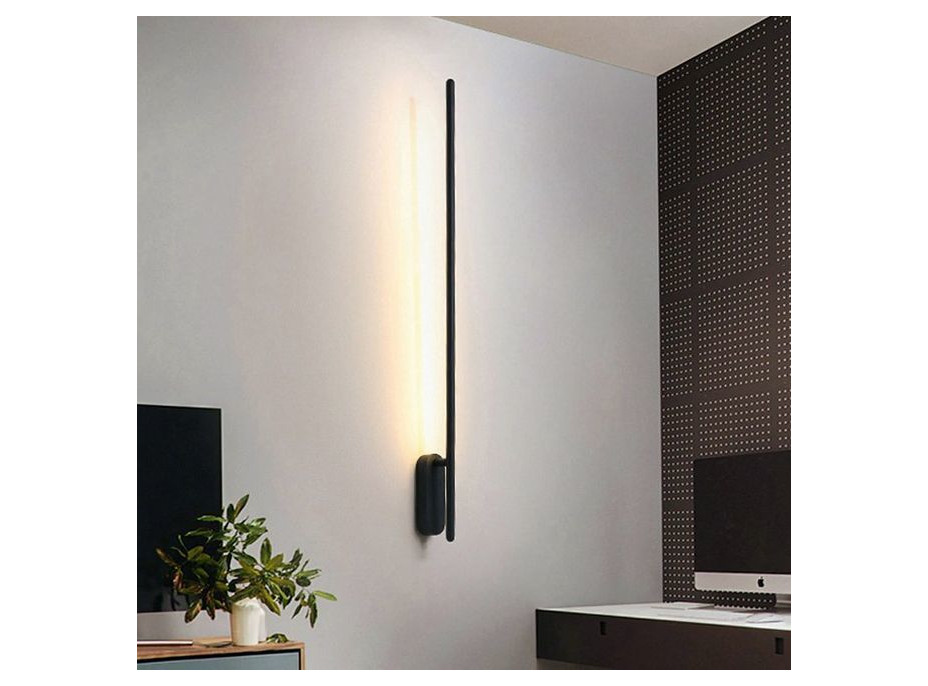 Nástenné LED svietidlo ROD side - 92 cm - 12W - čierne