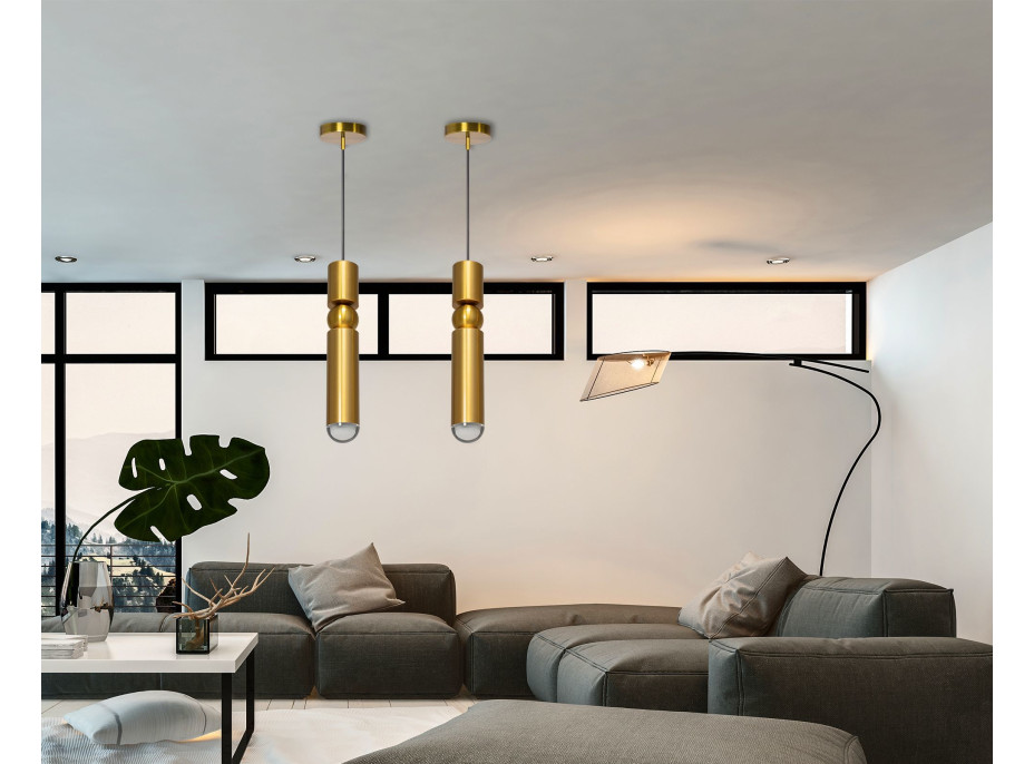 Stropné svietidlo ARMADILLO - kov - zlaté