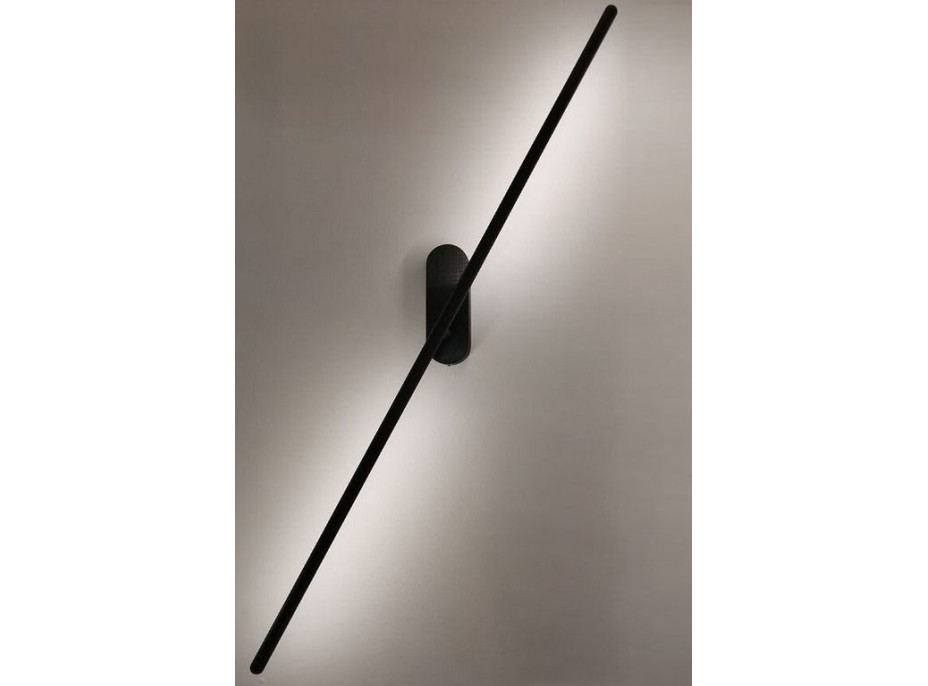 Nástenné LED svietidlo ROD centier - 92 cm - 12W - čierne