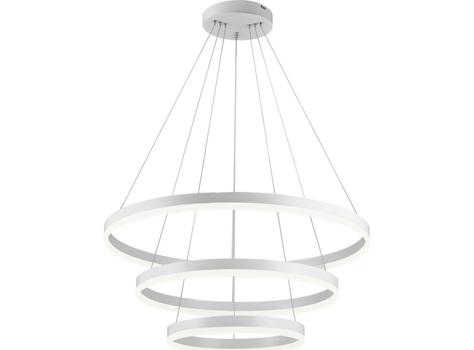 Stropné LED svietidlo VEGAS - 90W - kruhy 20 +40 +60 cm + ovládač