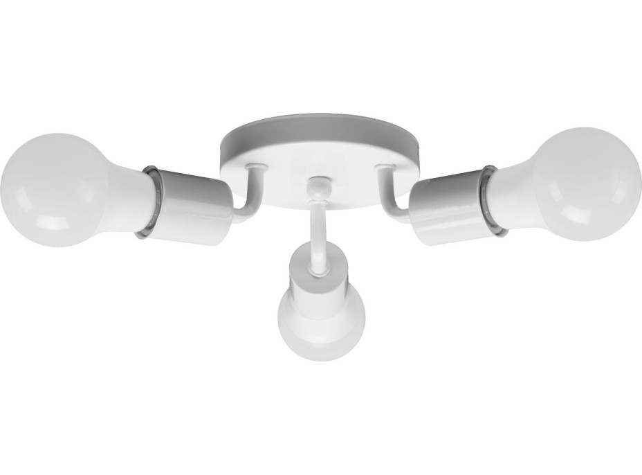 Stropné svietidlo TRIO round - 20x20x8 cm - biele