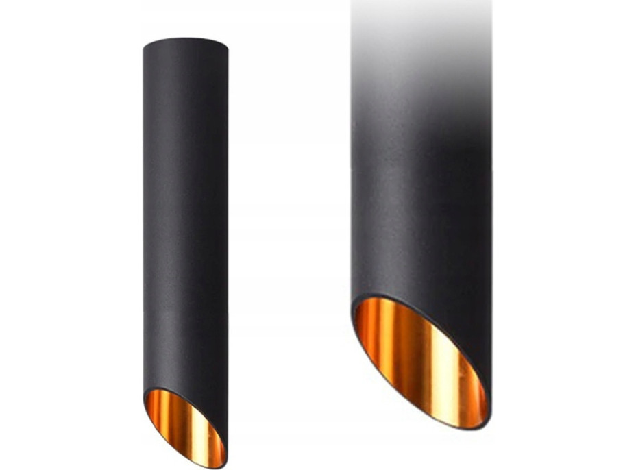 Stropné svietidlo SPIKE 30 cm - čierne/zlaté