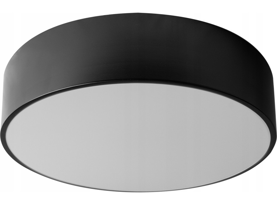 Stropné svietidlo COLE round - 30x30x8 cm - čierne