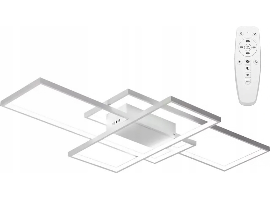 Stropné LED svietidlo LABYRINTH 100W - biele + ovládač