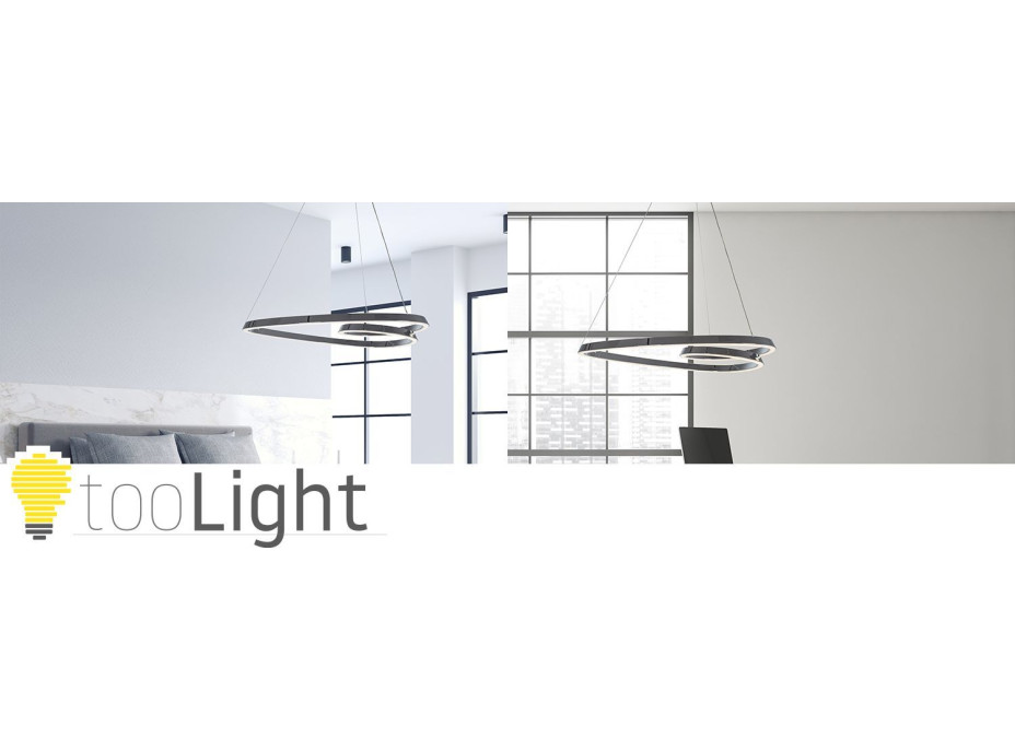 Stropné LED svietidlo HAZELNUT 70W - chrómové + ovládač