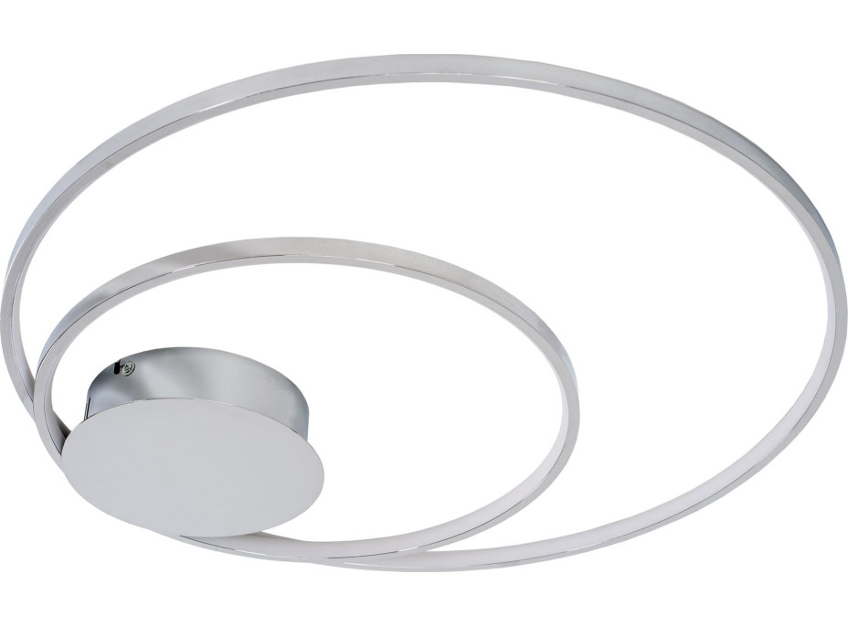 Stropné LED svietidlo CIRCLES - 110W - chrómové - s ovládačom