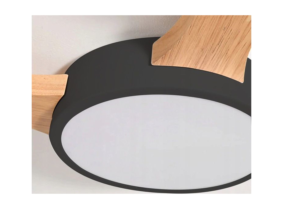 Stropné LED svietidlo GRID small 40W - čierne / hnedé + ovládač