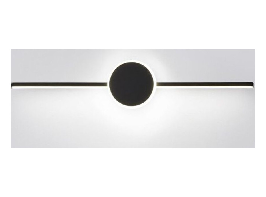 Nástenné LED svietidlo nad zrkadlo PROPELLER - 61 cm - 7W - čierne