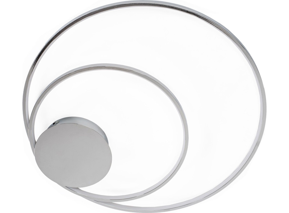 Stropné LED svietidlo CIRCLES - 110W - chrómové - s ovládačom