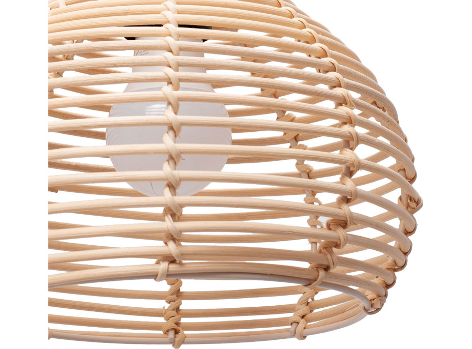 Stropné svietidlo BOHO small bulb - bambusové/čierne
