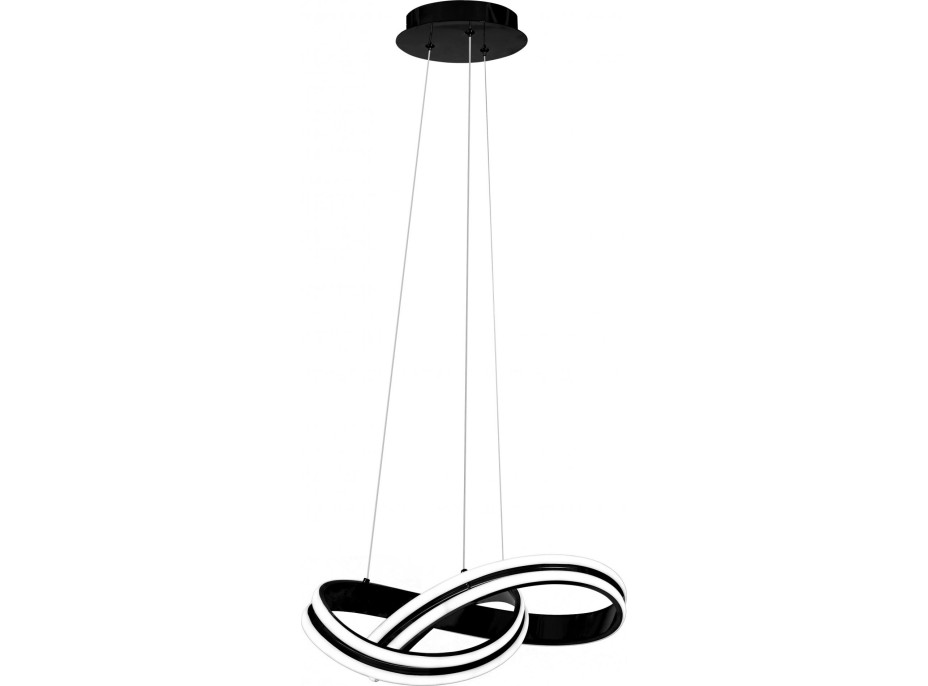 Stropné LED svietidlo STRIPE 100W - čierne + ovládač