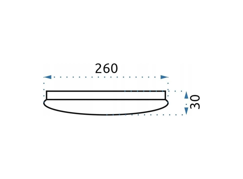 Stropné LED svietidlo PUFF - 26cm - 12W - biele