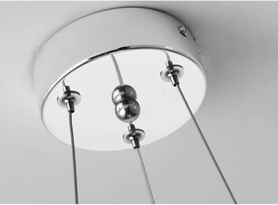 Stropné LED krištáľové svietidlo WATERFALL - 10W - chrómové