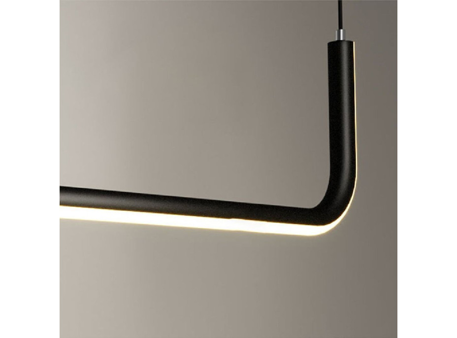 Stropné LED svietidlo HOOK 2 - 24W - čierne